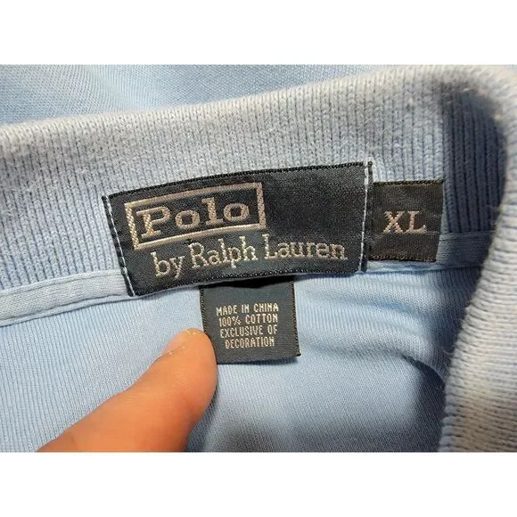 Ralph Lauren Light Blue Polo Shirt - XL - Picture 3 of 5